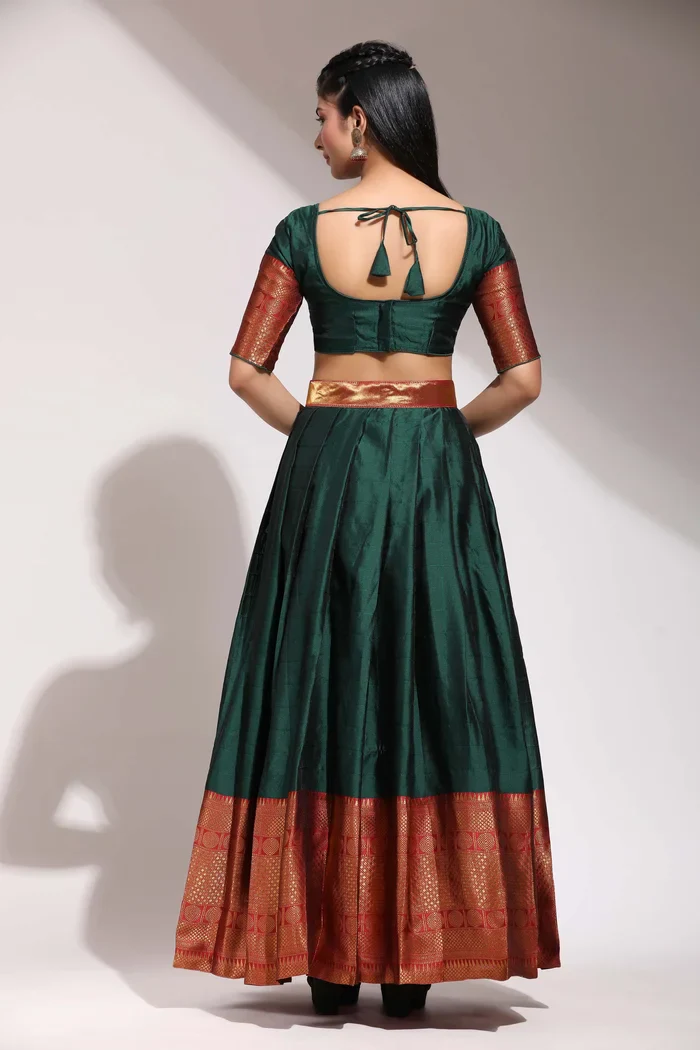 South Indian Festival Traditional Half Saree (Saraswati) - Image 106