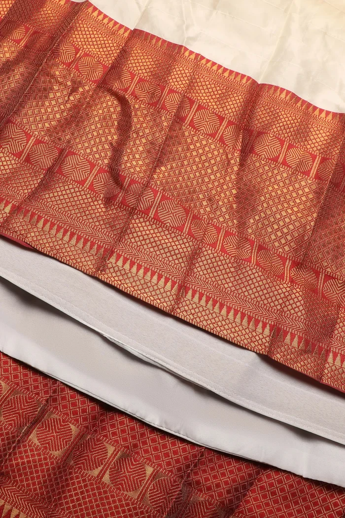 South Indian Festival Traditional Half Saree (Saraswati) - Image 119