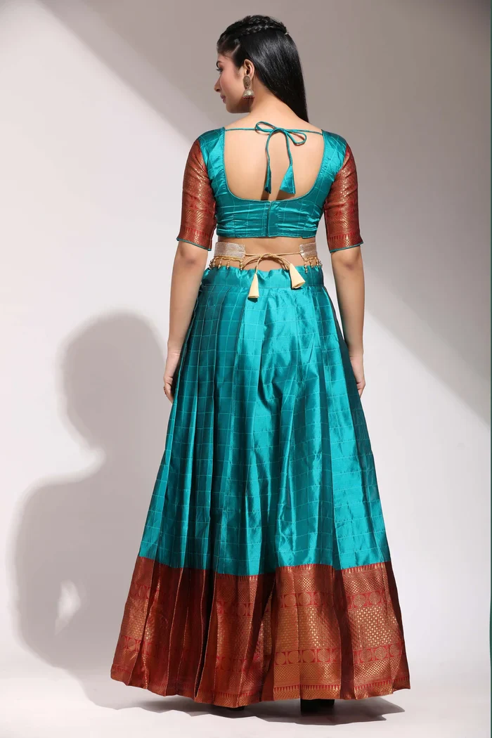 South Indian Festival Traditional Half Saree (Saraswati) - Image 127