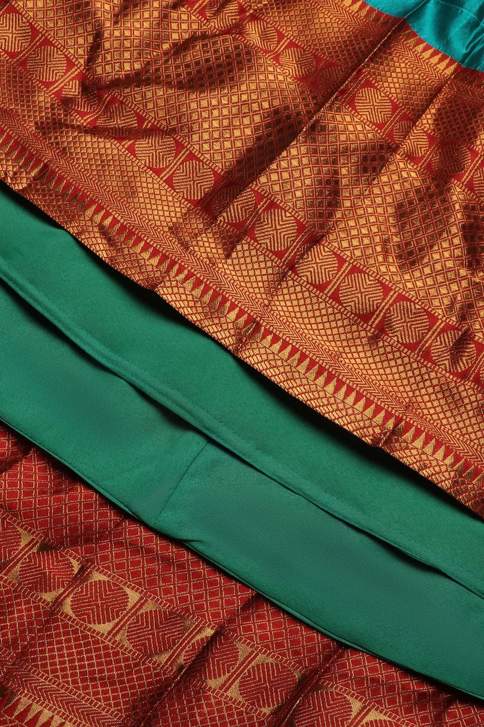 South Indian Festival Traditional Half Saree (Saraswati) - Image 130