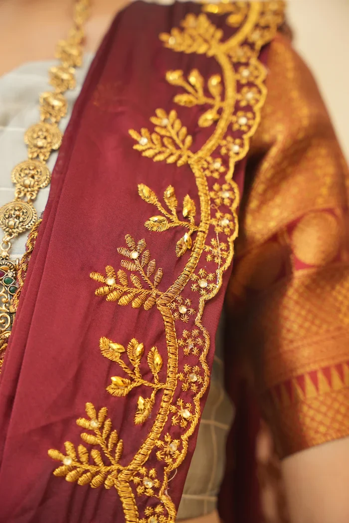 South Indian Festival Traditional Half Saree (Saraswati) - Image 204