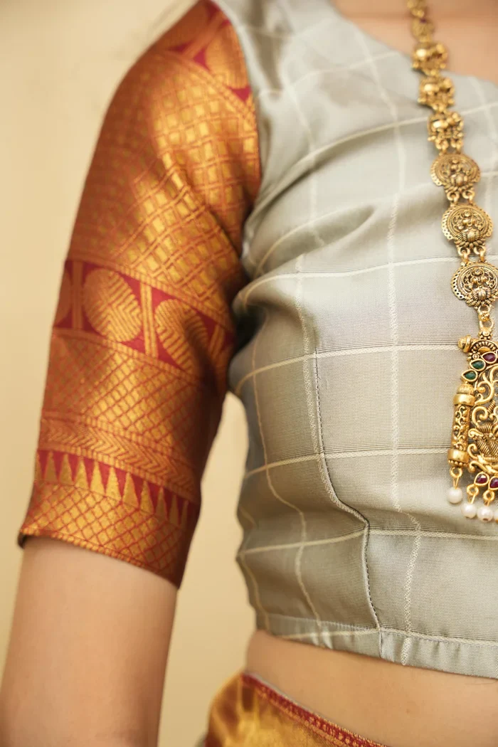 South Indian Festival Traditional Half Saree (Saraswati) - Image 205