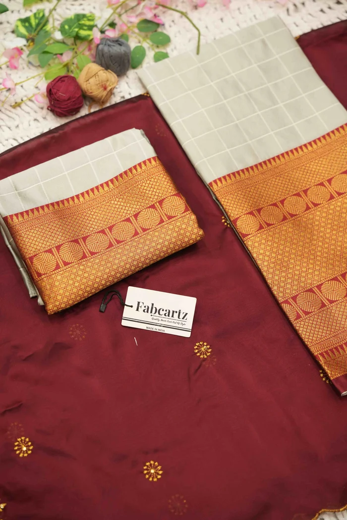 South Indian Festival Traditional Half Saree (Saraswati) - Image 211