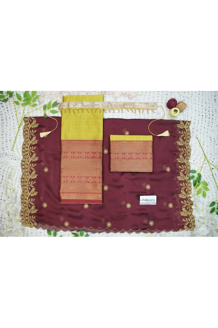South Indian Festival Traditional Half Saree (Saraswati) - Image 93