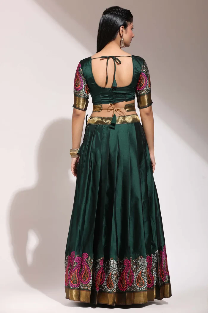 South Indian Festival Traditional Half Saree Parvati - Image 18