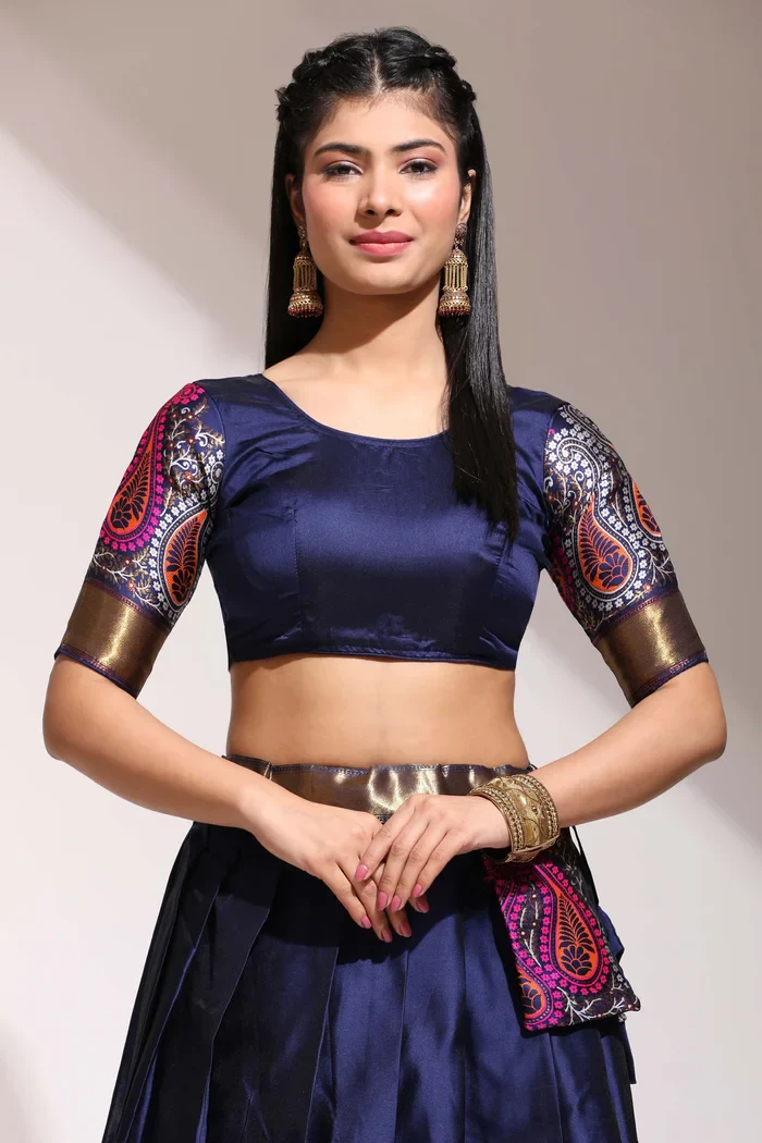 South Indian Festival Traditional Half Saree Parvati - Image 52