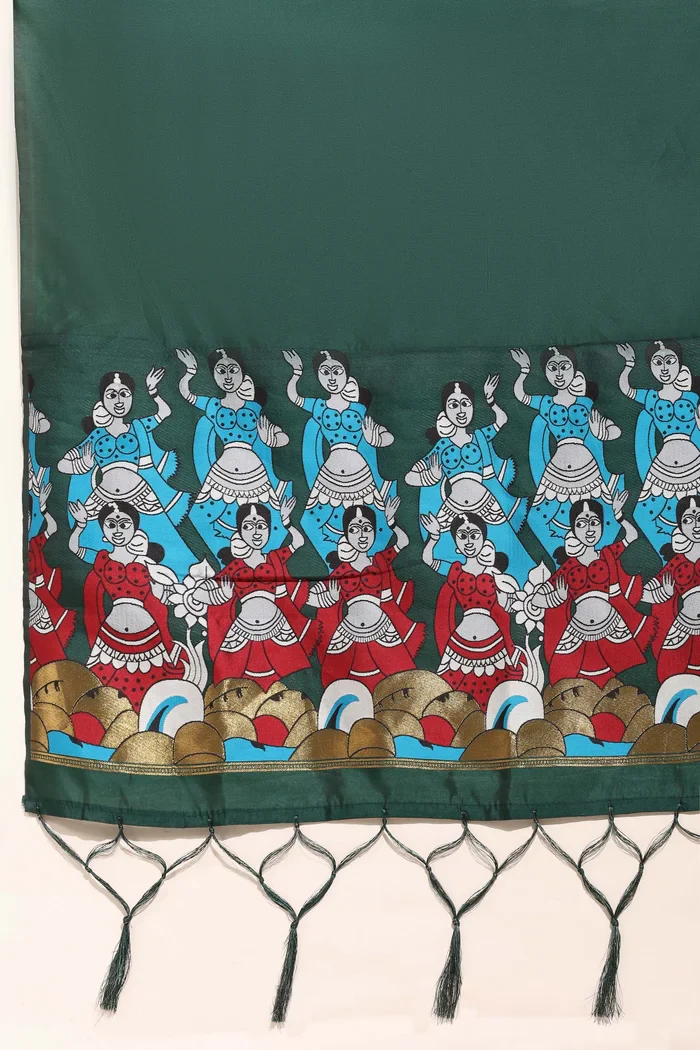 South Indian Festival Traditional Half Saree Dhingli - Image 10