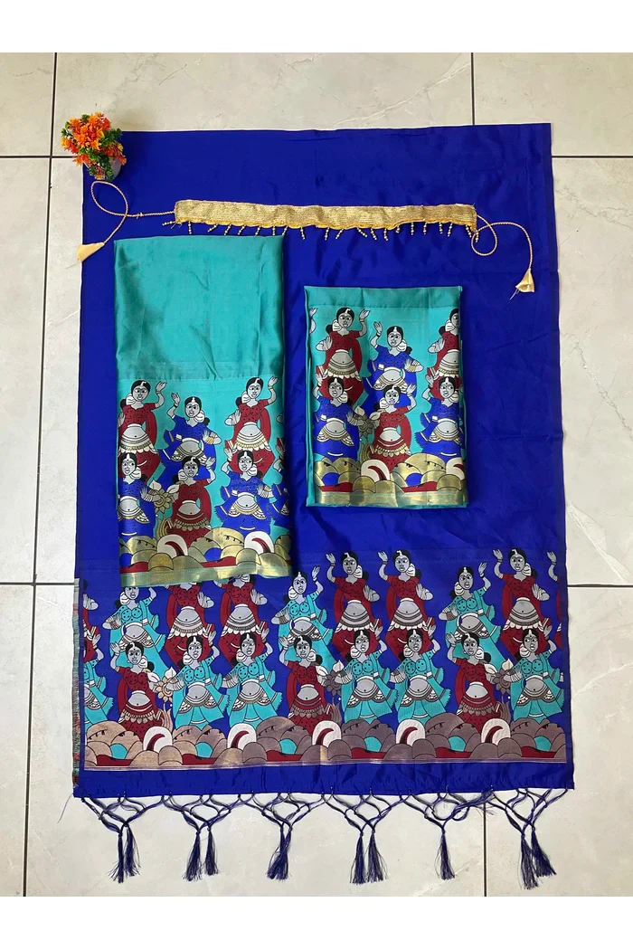 South Indian Festival Traditional Half Saree Dhingli - Image 78