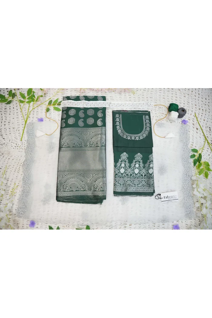South Indian Festival Traditional Half Saree SilverKeri - Image 28
