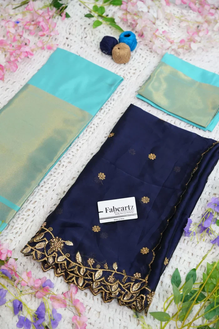 South Indian Festival Traditional Half Saree Aghora - Image 28