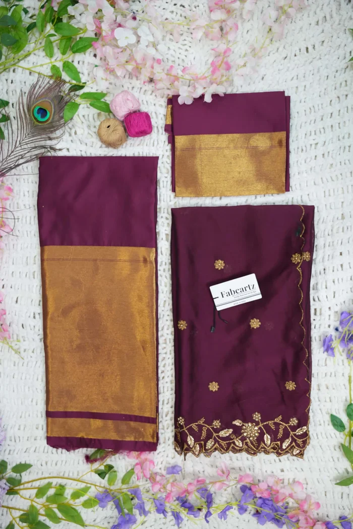 South Indian Festival Traditional Half Saree Aghora - Image 53