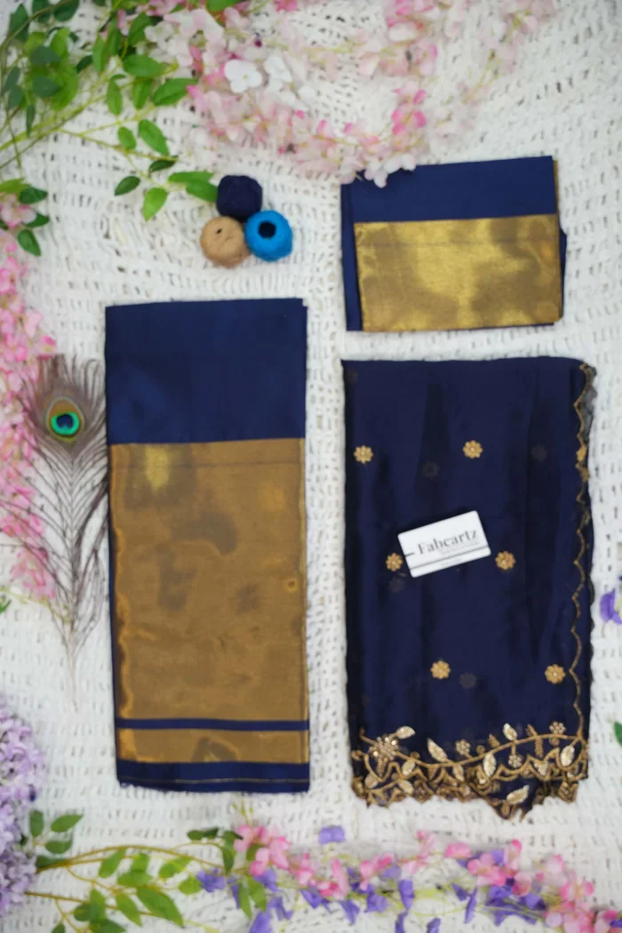 South Indian Festival Traditional Half Saree Aghora - Image 62