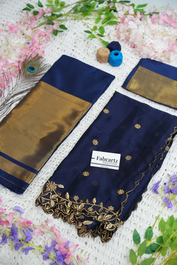 South Indian Festival Traditional Half Saree Aghora - Image 63
