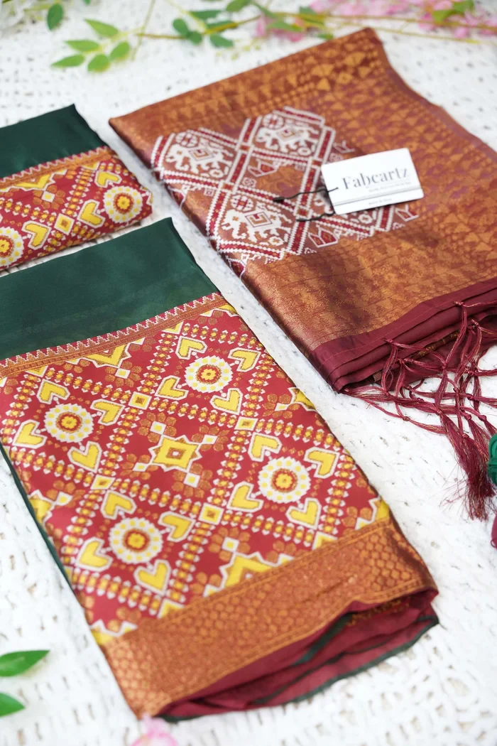 South Indian Festival Traditional Half Saree ArrowPattu - Image 29