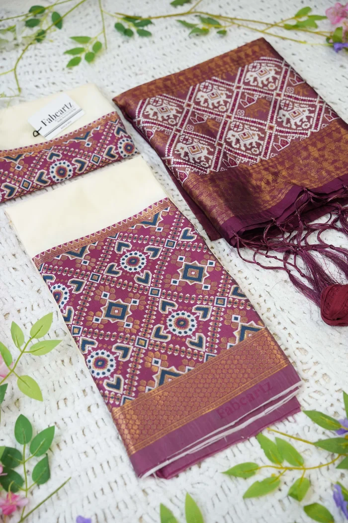 South Indian Festival Traditional Half Saree ArrowPattu - Image 34