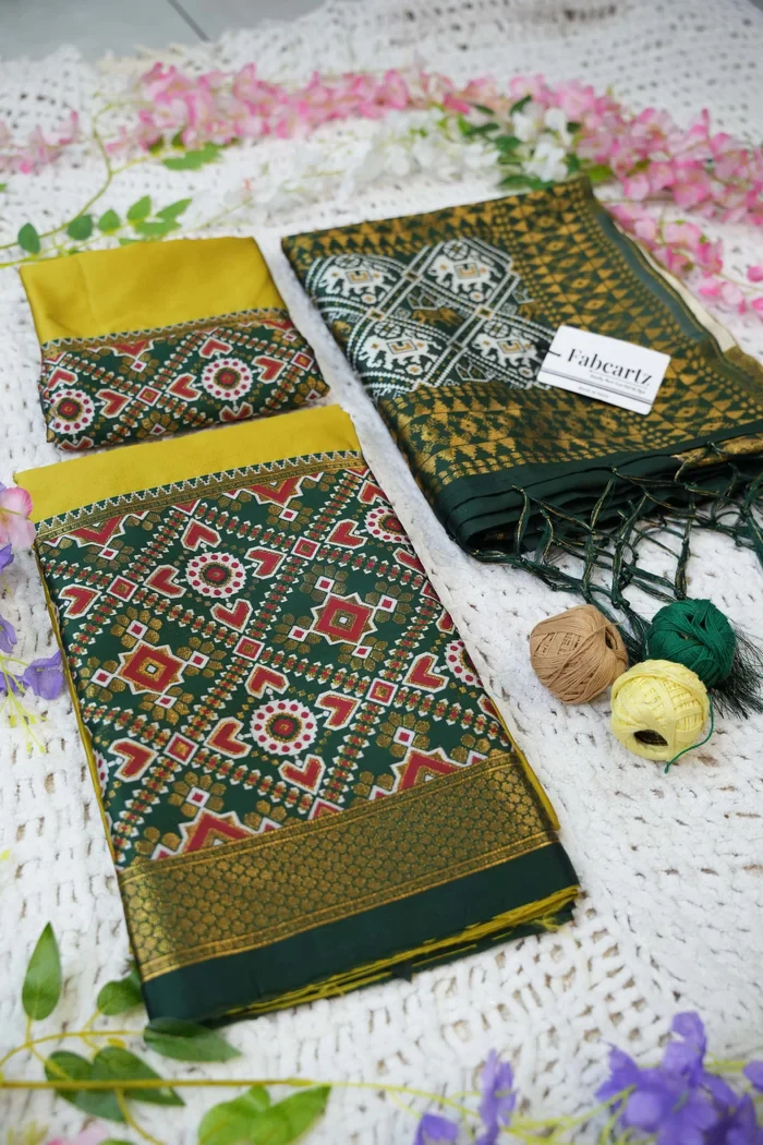 South Indian Festival Traditional Half Saree ArrowPattu - Image 49