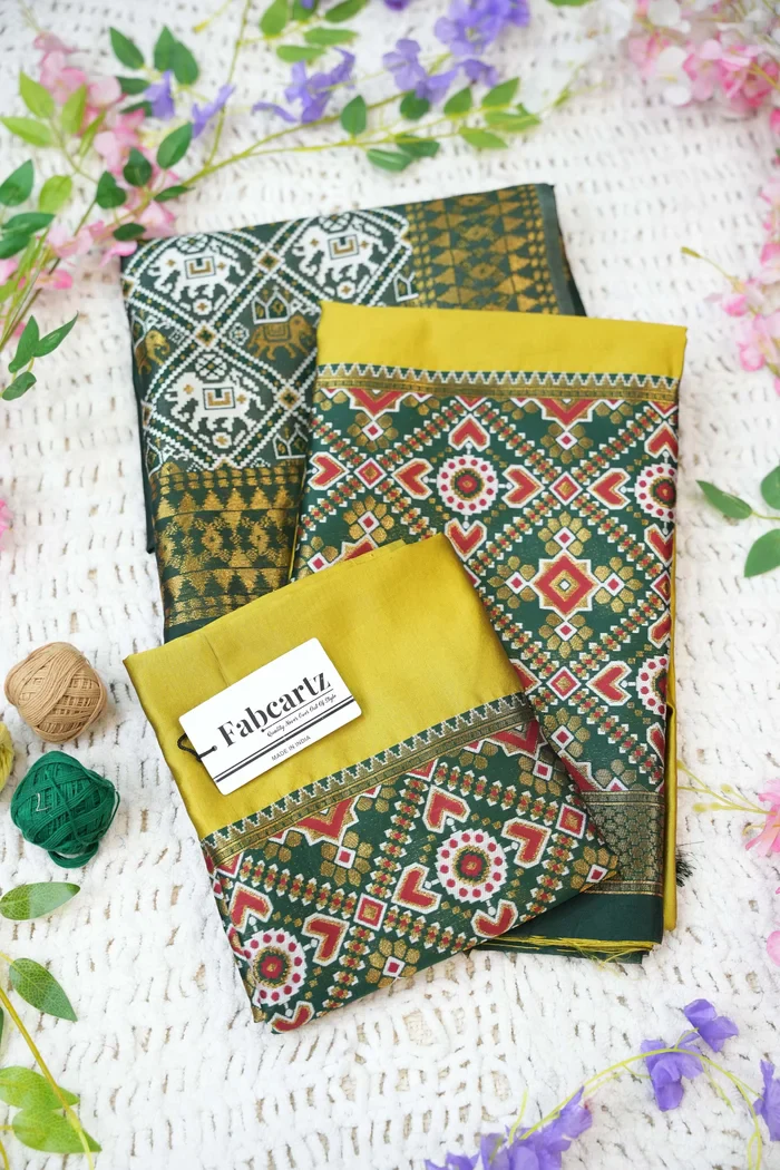 South Indian Festival Traditional Half Saree ArrowPattu - Image 52
