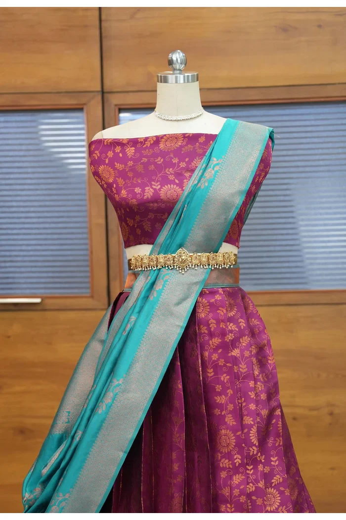 South Indian Festival Traditional Half Saree Arundhati - Image 11