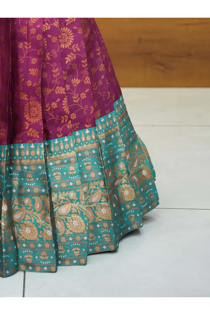 South Indian Festival Traditional Half Saree Arundhati - Image 12