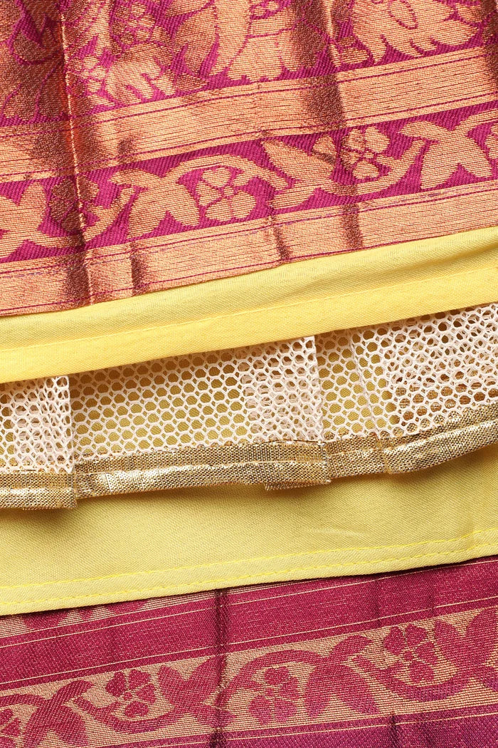 South Indian Festival Traditional Half Saree CloverPattu - Image 63