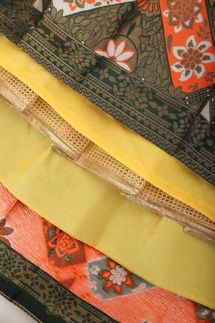 South Indian Festival Traditional Half Saree Crax Pattu - Image 55