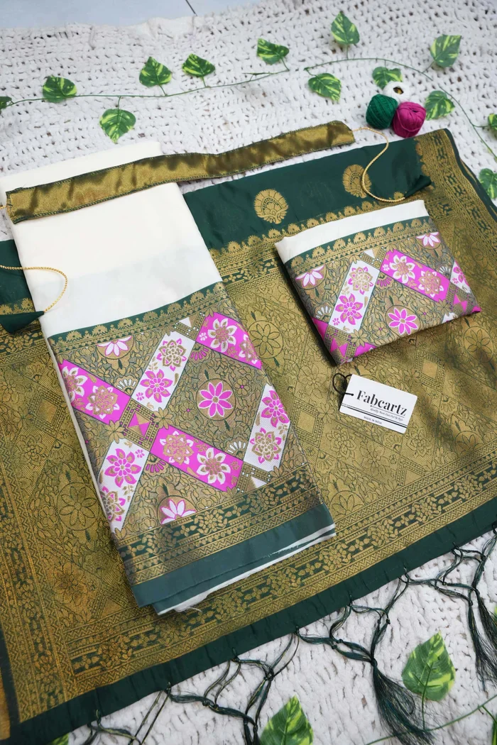 South Indian Festival Traditional Half Saree Crax Pattu - Image 68