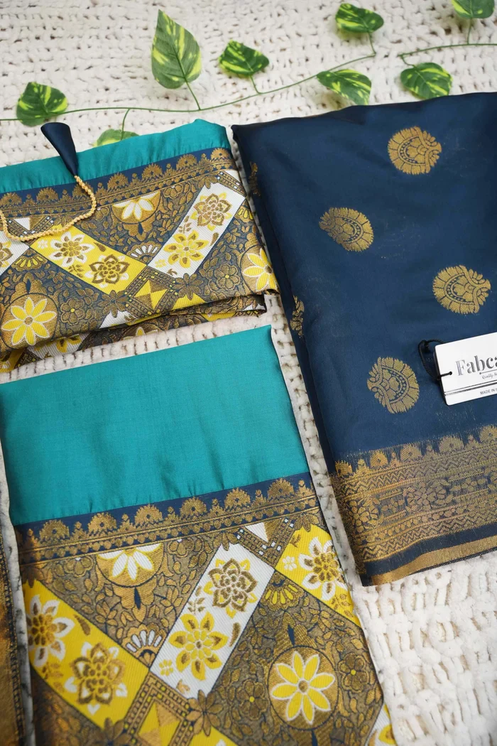 South Indian Festival Traditional Half Saree Crax Pattu - Image 72