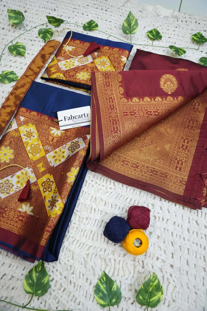 South Indian Festival Traditional Half Saree Crax Pattu - Image 76