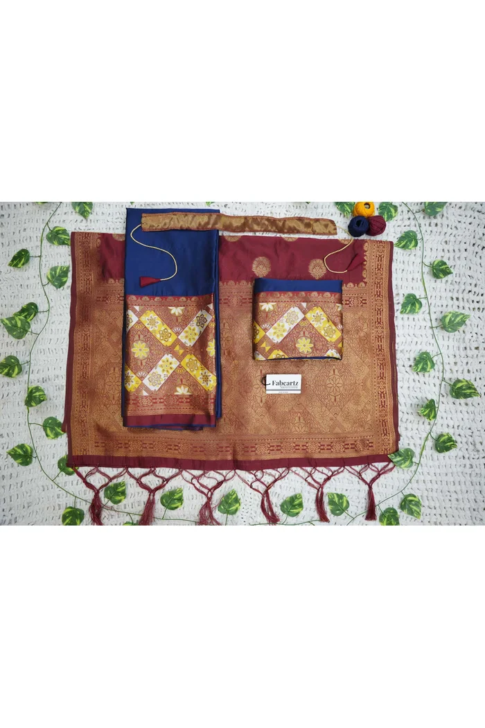South Indian Festival Traditional Half Saree Crax Pattu - Image 77