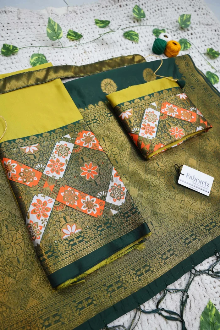 South Indian Festival Traditional Half Saree Crax Pattu - Image 84