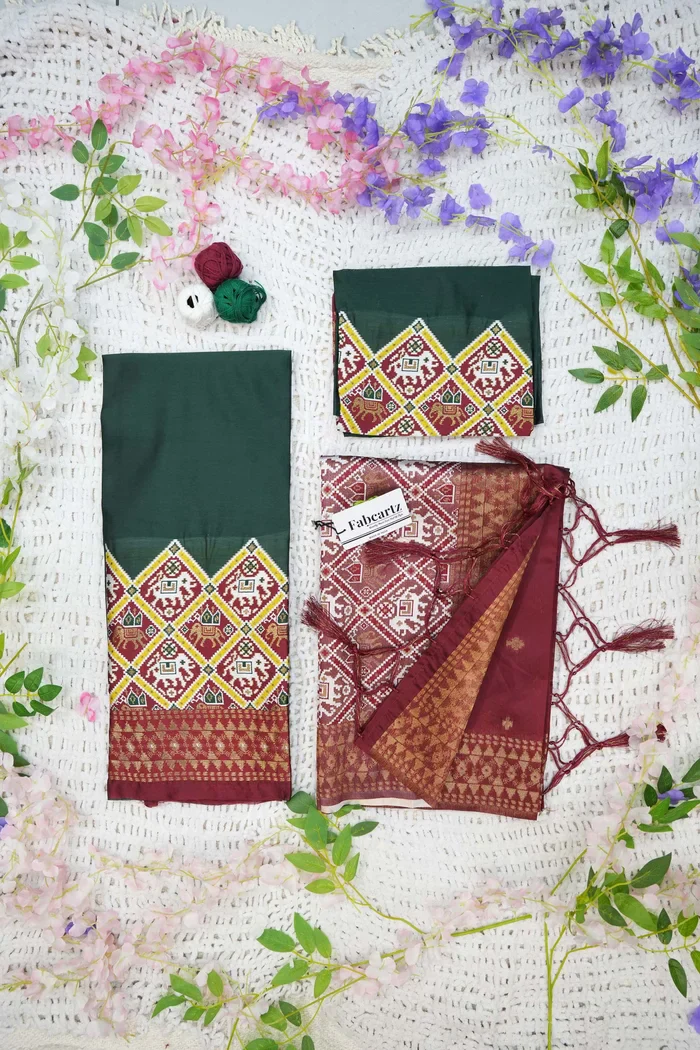 South Indian Festival Traditional Half Saree GajjaPattu - Image 30