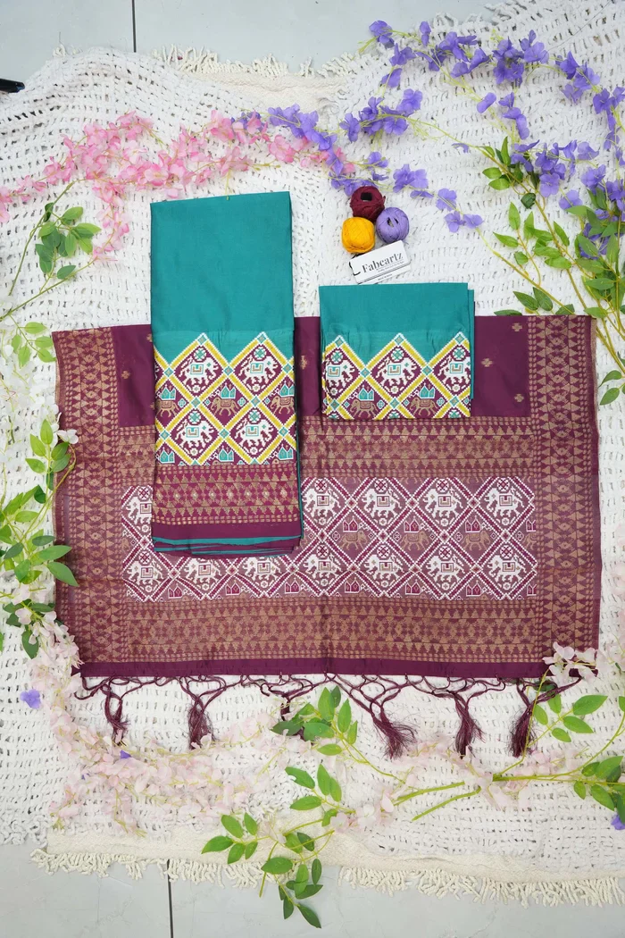 South Indian Festival Traditional Half Saree GajjaPattu - Image 42