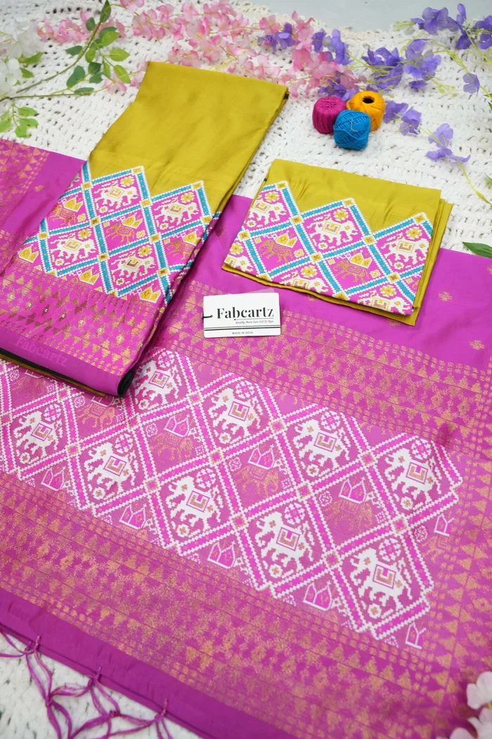 South Indian Festival Traditional Half Saree GajjaPattu - Image 47