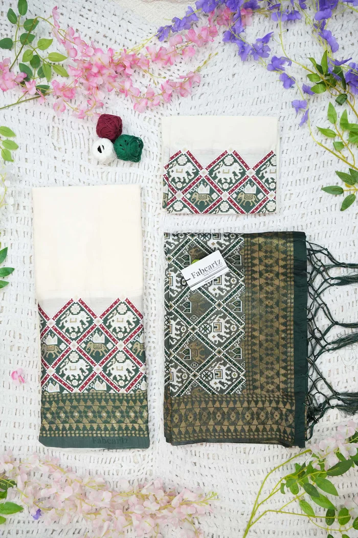 South Indian Festival Traditional Half Saree GajjaPattu - Image 49