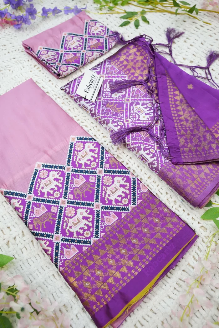 South Indian Festival Traditional Half Saree GajjaPattu - Image 59