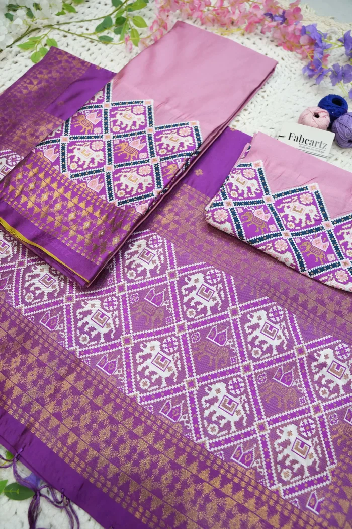 South Indian Festival Traditional Half Saree GajjaPattu - Image 60