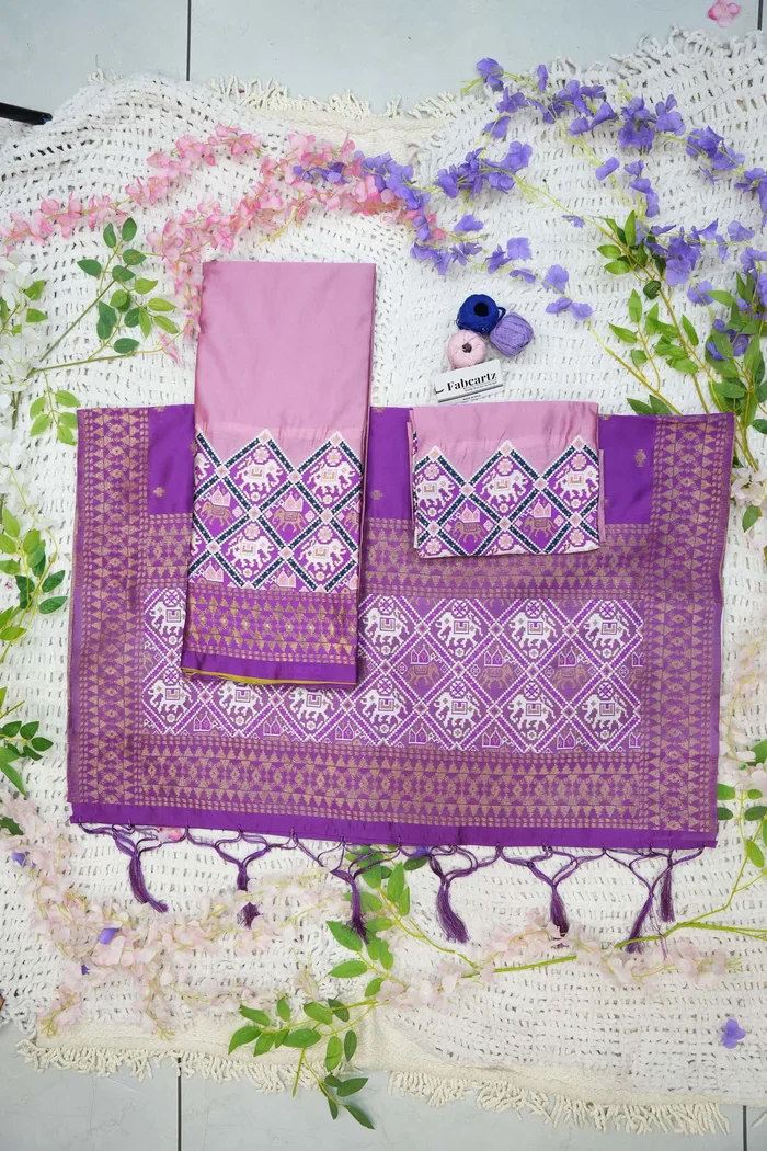 South Indian Festival Traditional Half Saree GajjaPattu - Image 62