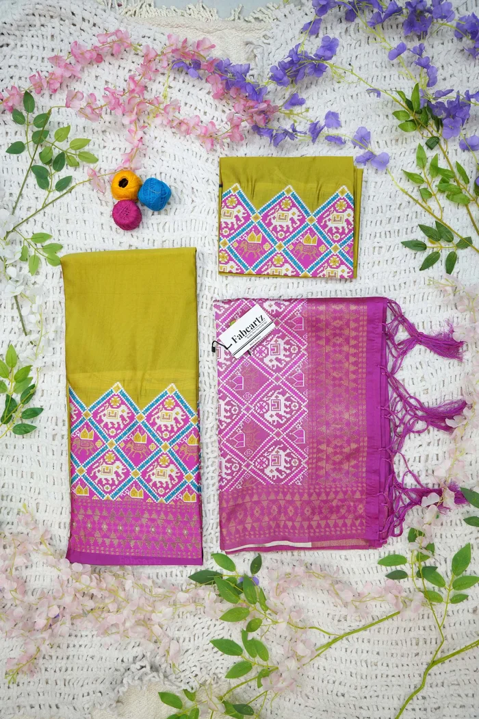 South Indian Festival Traditional Half Saree GajjaPattu - Image 18