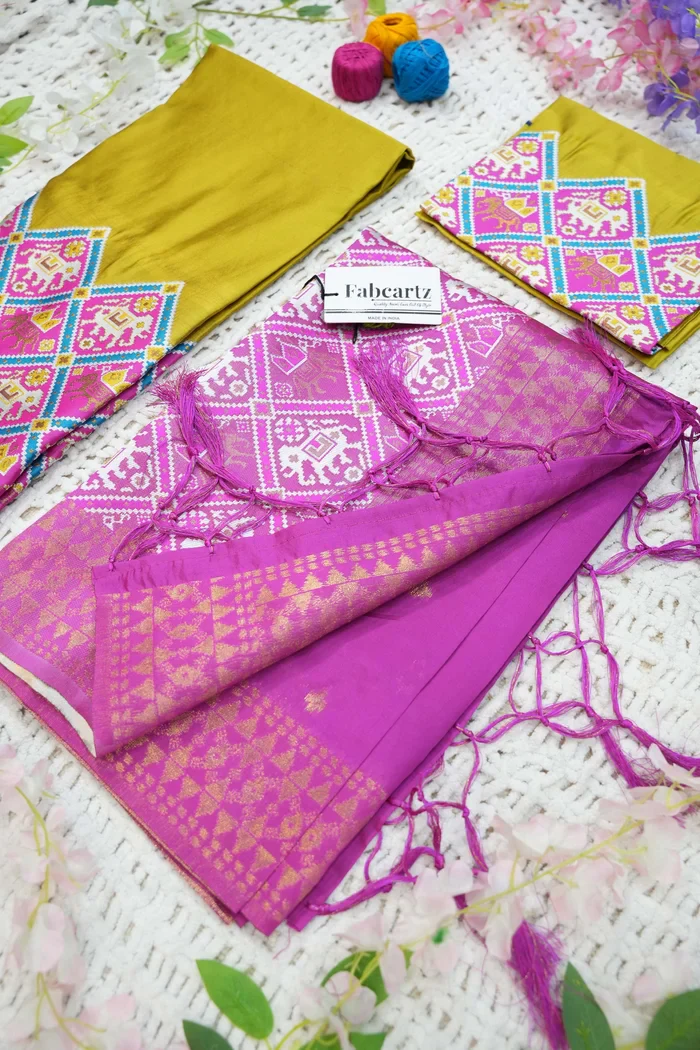 South Indian Festival Traditional Half Saree GajjaPattu - Image 20