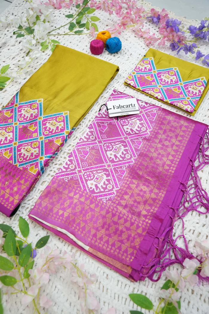 South Indian Festival Traditional Half Saree GajjaPattu - Image 21