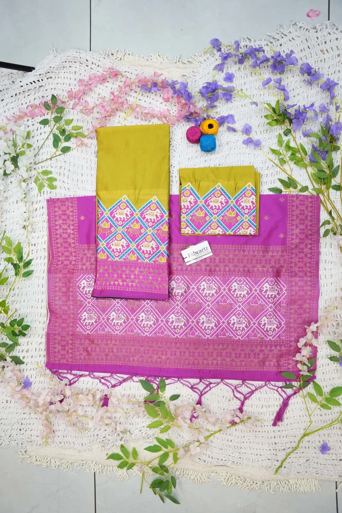 South Indian Festival Traditional Half Saree GajjaPattu - Image 23