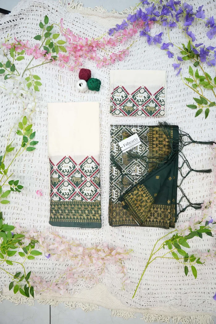 South Indian Festival Traditional Half Saree GajjaPattu - Image 26