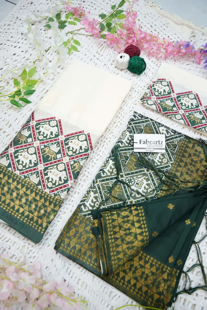 South Indian Festival Traditional Half Saree GajjaPattu - Image 27