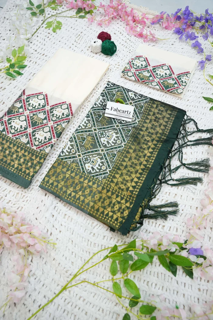 South Indian Festival Traditional Half Saree GajjaPattu - Image 30
