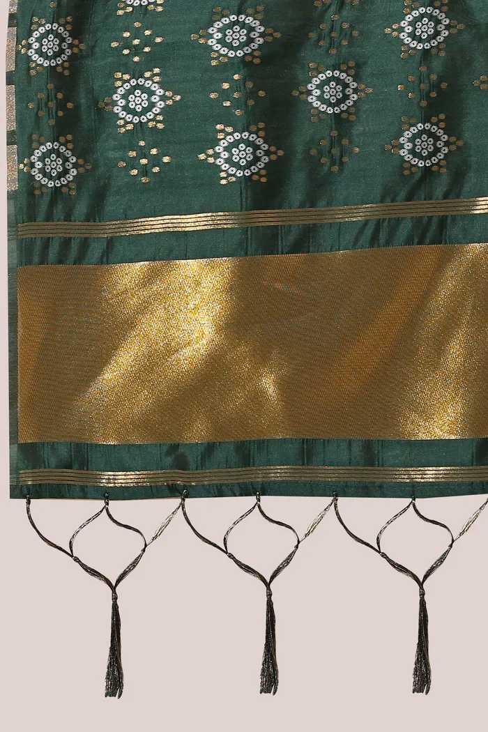 South Indian Festival Traditional Half Saree Gujarati Bandhini - Image 22