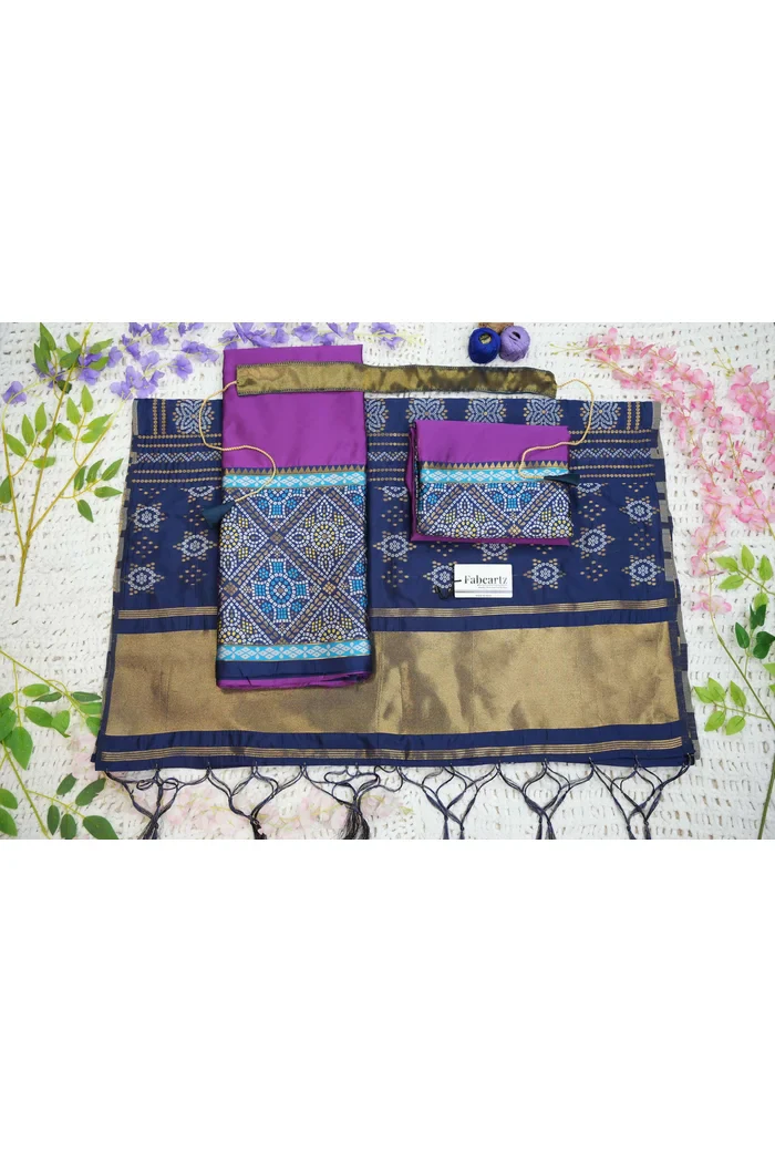 South Indian Festival Traditional Half Saree Gujarati Bandhini - Image 75