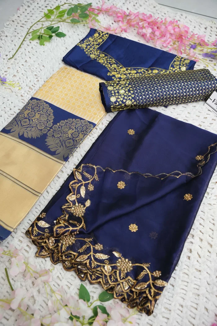 South Indian Festival Traditional Half Saree KanchiRango - Image 21
