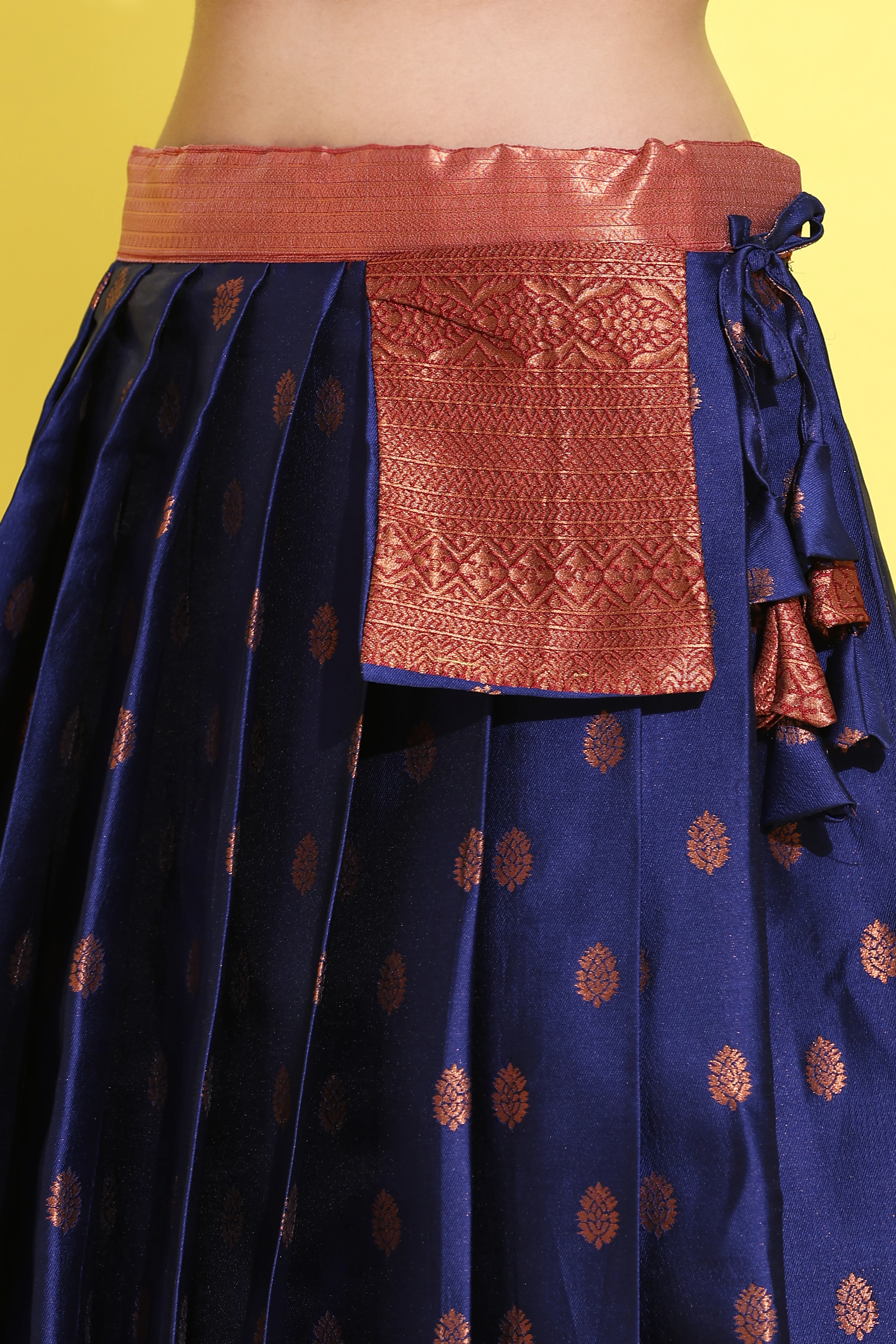 South Indian Festival Traditional Half Saree Kantara - Image 50