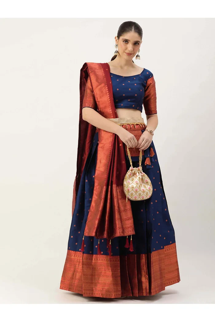 South Indian Festival Traditional Half Saree Langhar - Image 16