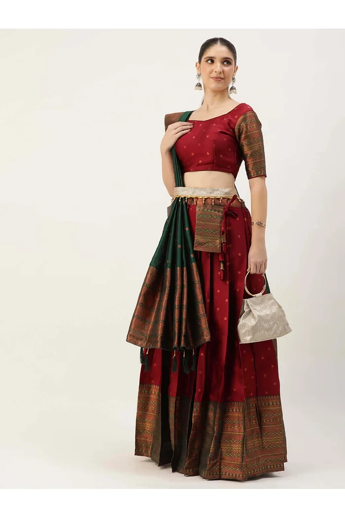 South Indian Festival Traditional Half Saree Langhar - Image 24